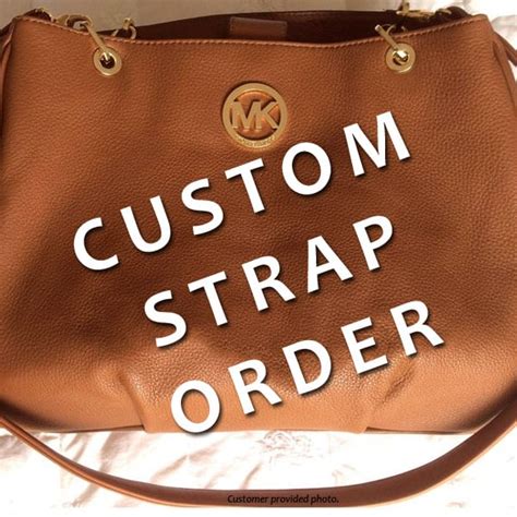 michael kors replacement bag handles|Michael Kors signature tote strap.